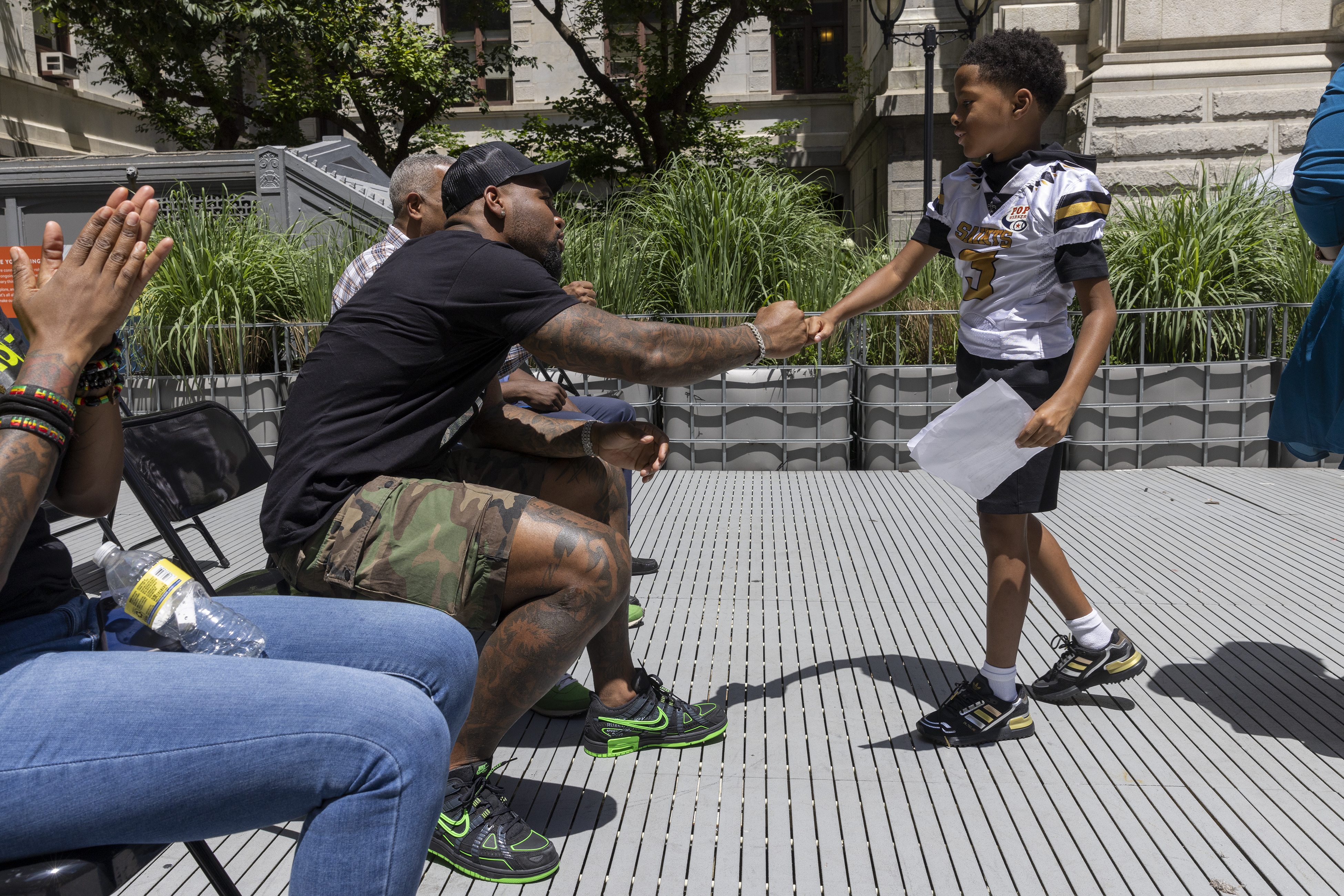 Philadelphia Eagles' Haason Reddick hosts youth camp in Camden