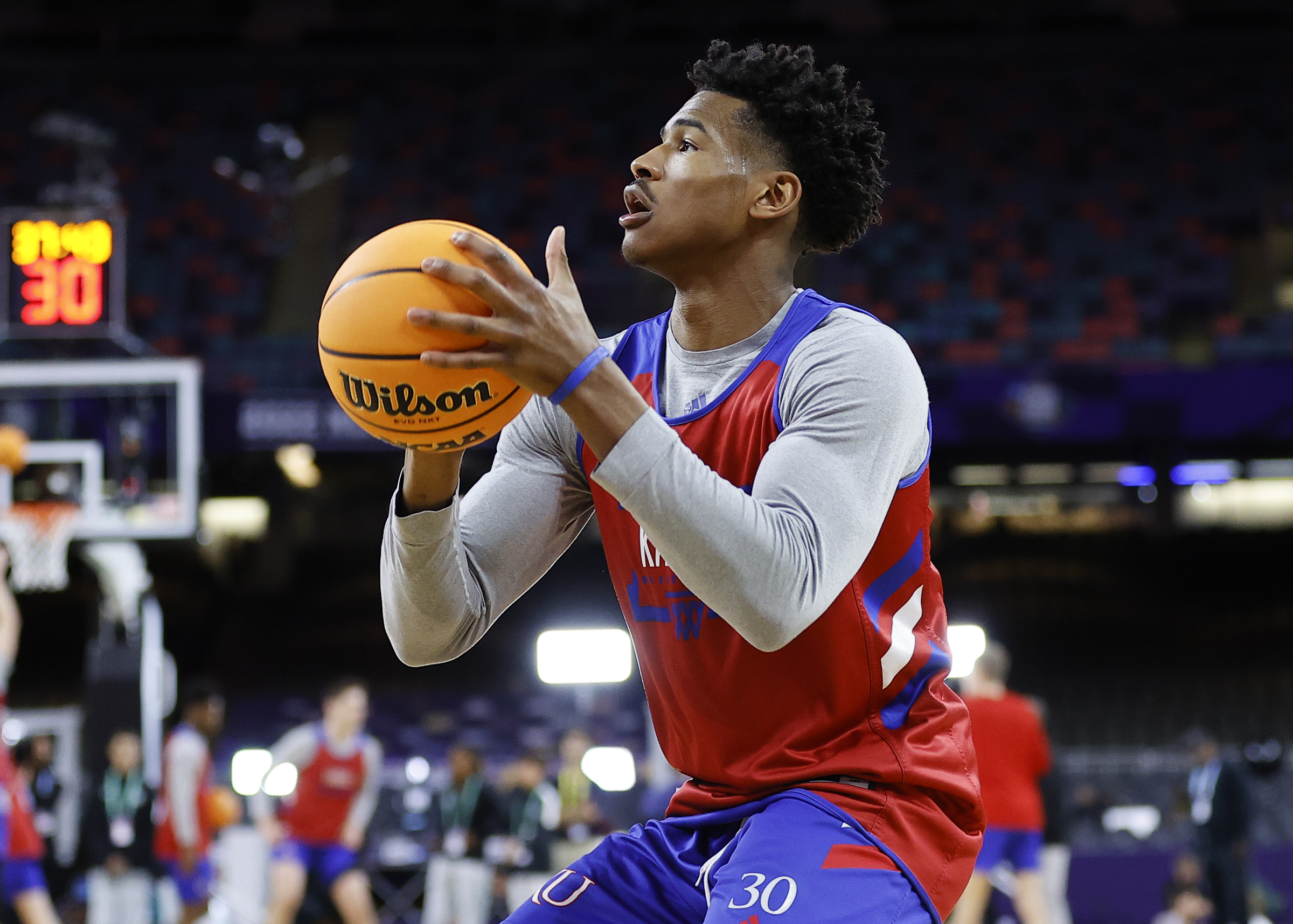 From a tragic 2020 to a 15-point halftime deficit, Kansas' David McCormack  smiled through it all