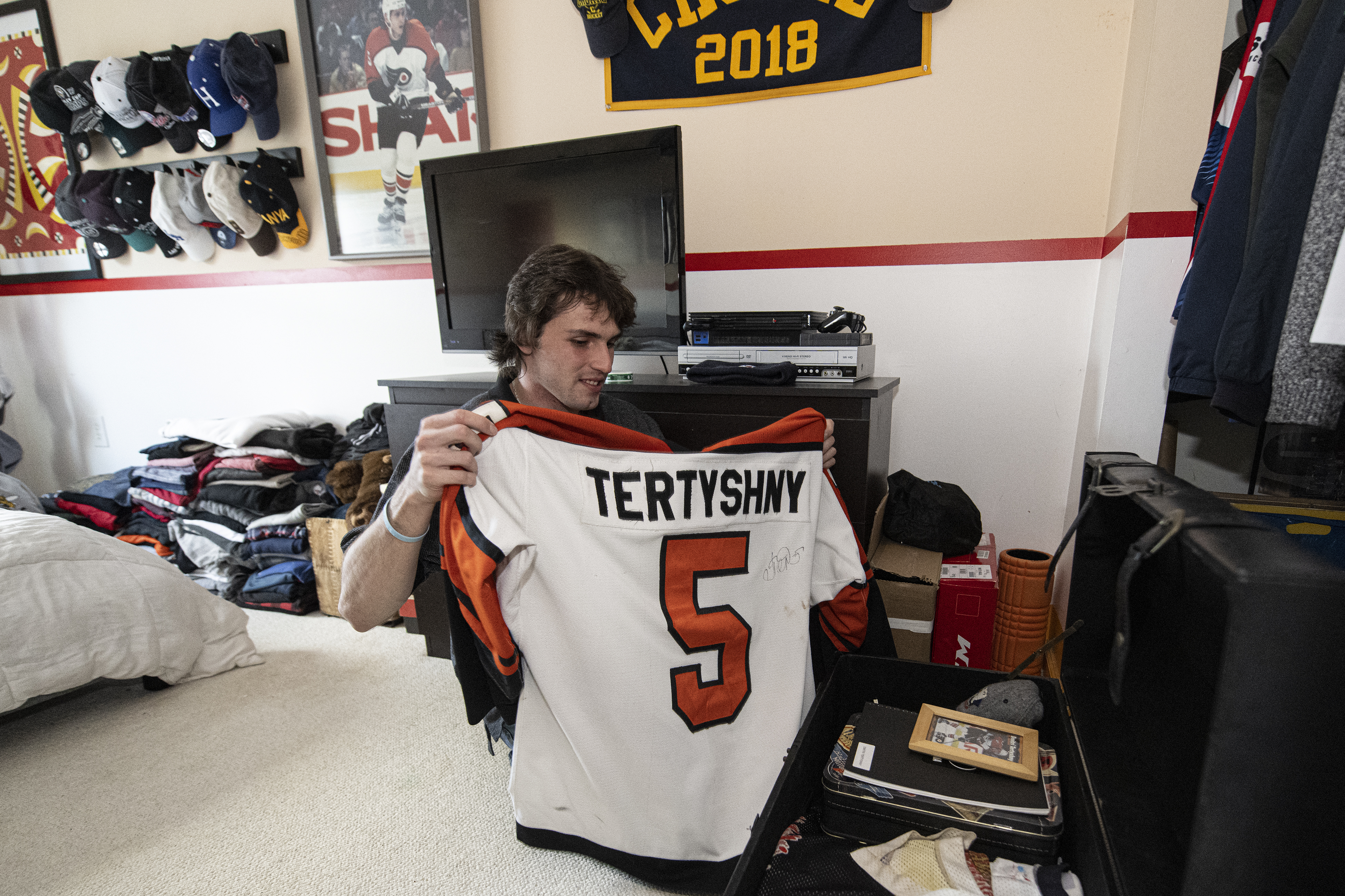 Late Flyers defenseman Dmitri Tertyshny lives on through his