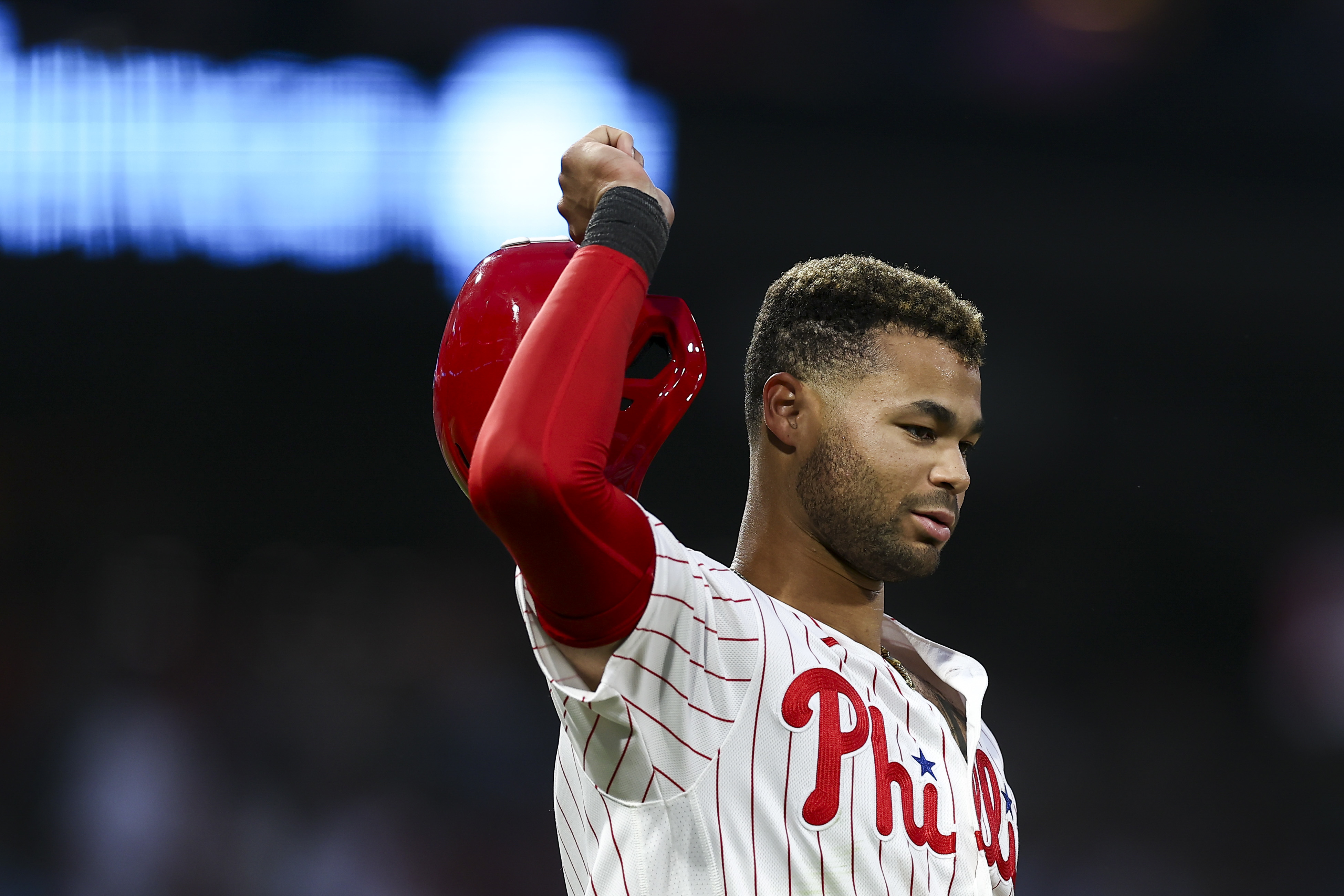 Brandon Marsh out of the lineup but expected to be ready for Dodgers
