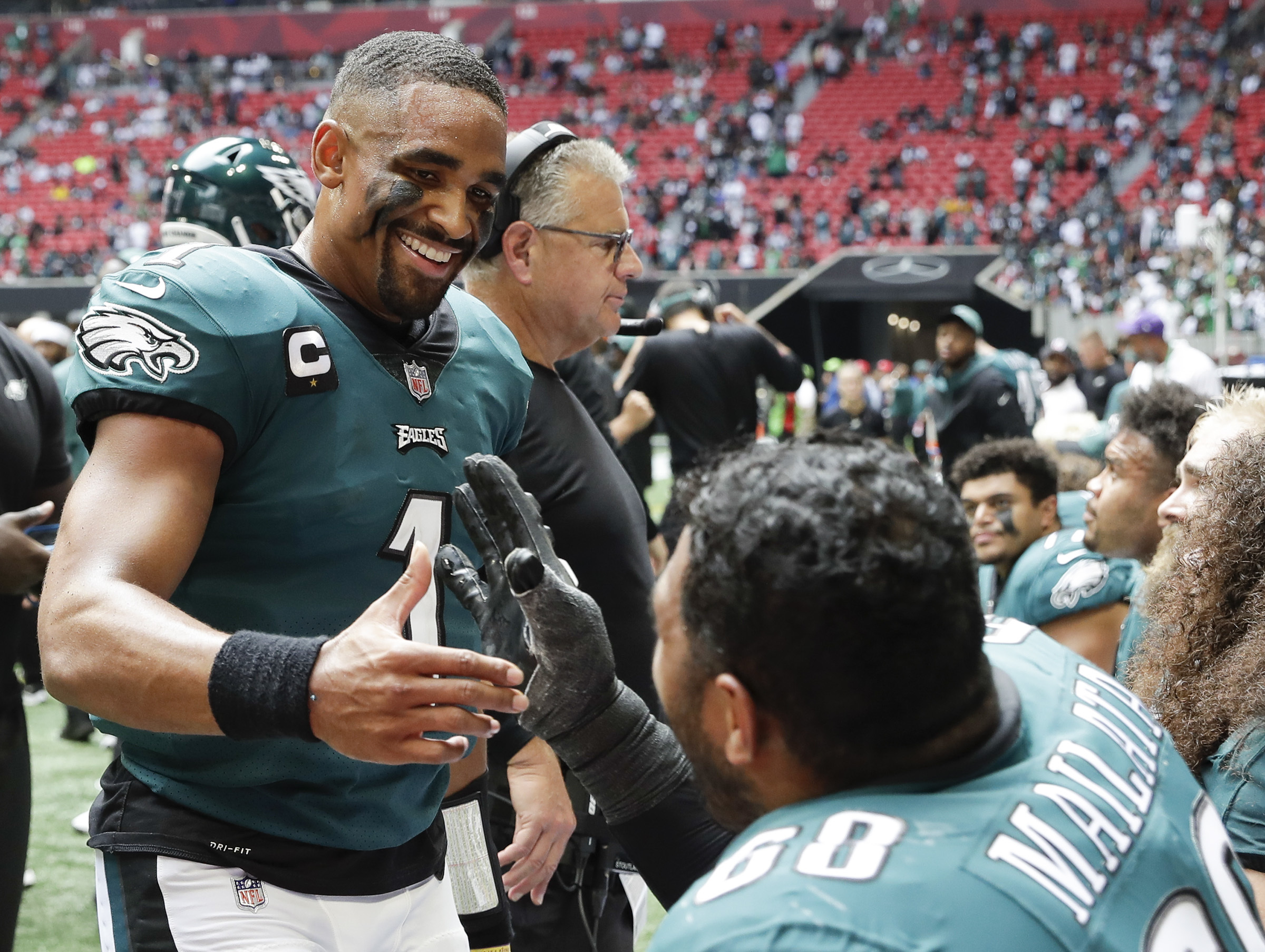 Eagles QB Jalen Hurts 'in complete control' in win against Atlanta