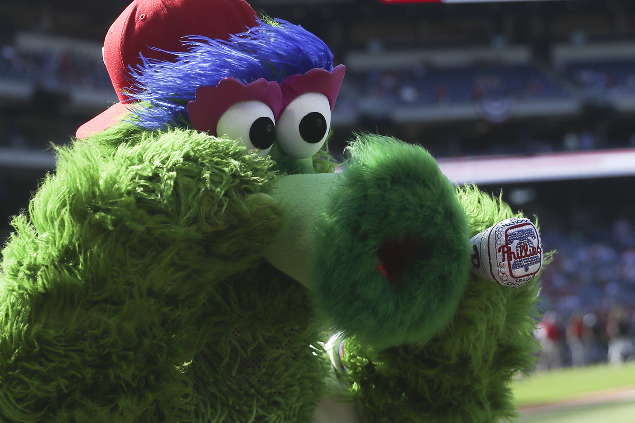 All Phillies Phanatic Flyers Gritty Eagles Swoop 76ers Franklin