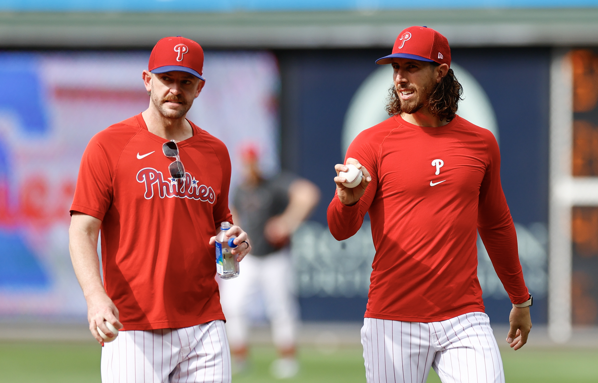 How new Phillies pitcher Michael Lorenzen sparked Brandon Marsh's trend of  pouring water on his head