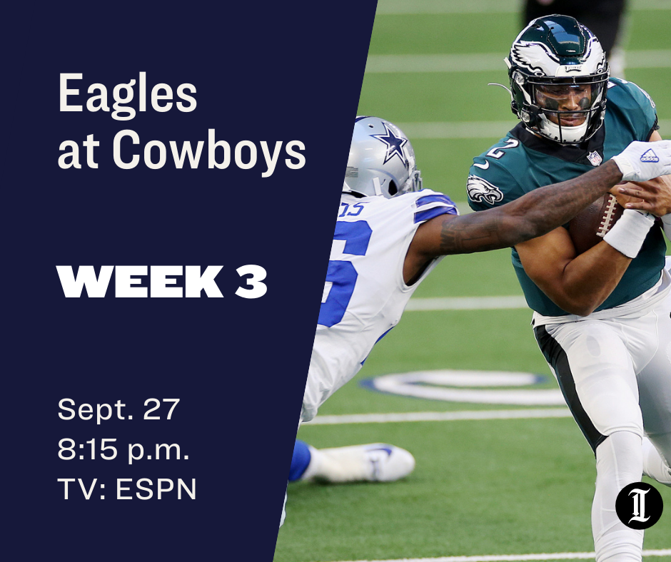 How to watch, listen, and stream Eagles vs. Cowboys on September 27, 2021