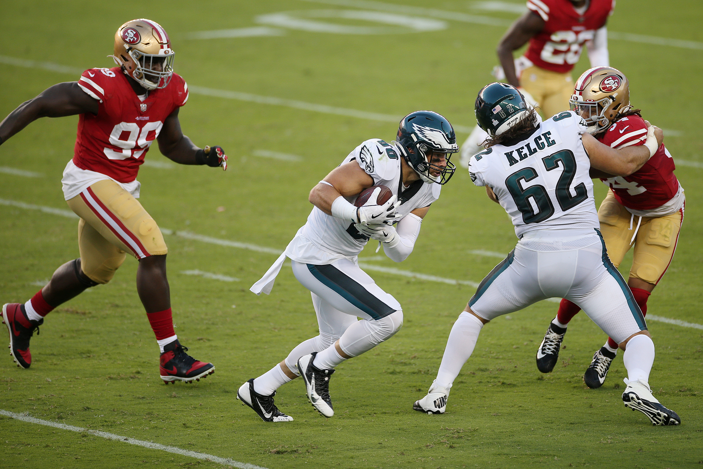 49ers vs Eagles game leads to nasty fourth-quarter fight with multiple  players ejected from the tense match-up