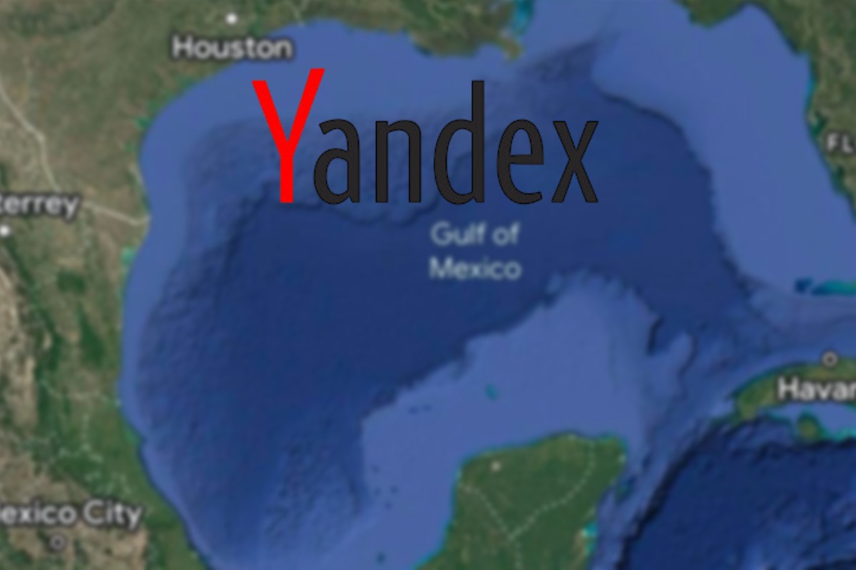 Yandex no cambiará el nombre al Golfo de México