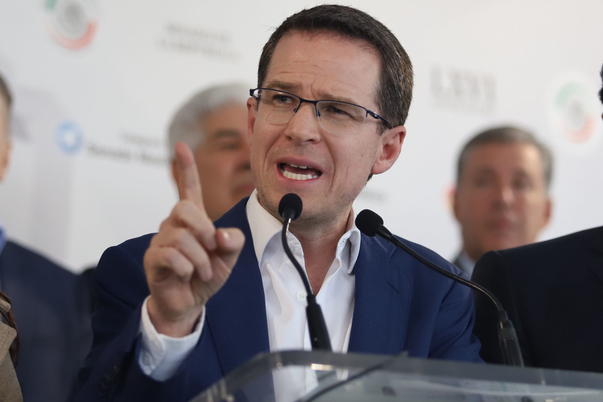 Ricardo Anaya, coordinador de la bancada del PAN, en el Senado.