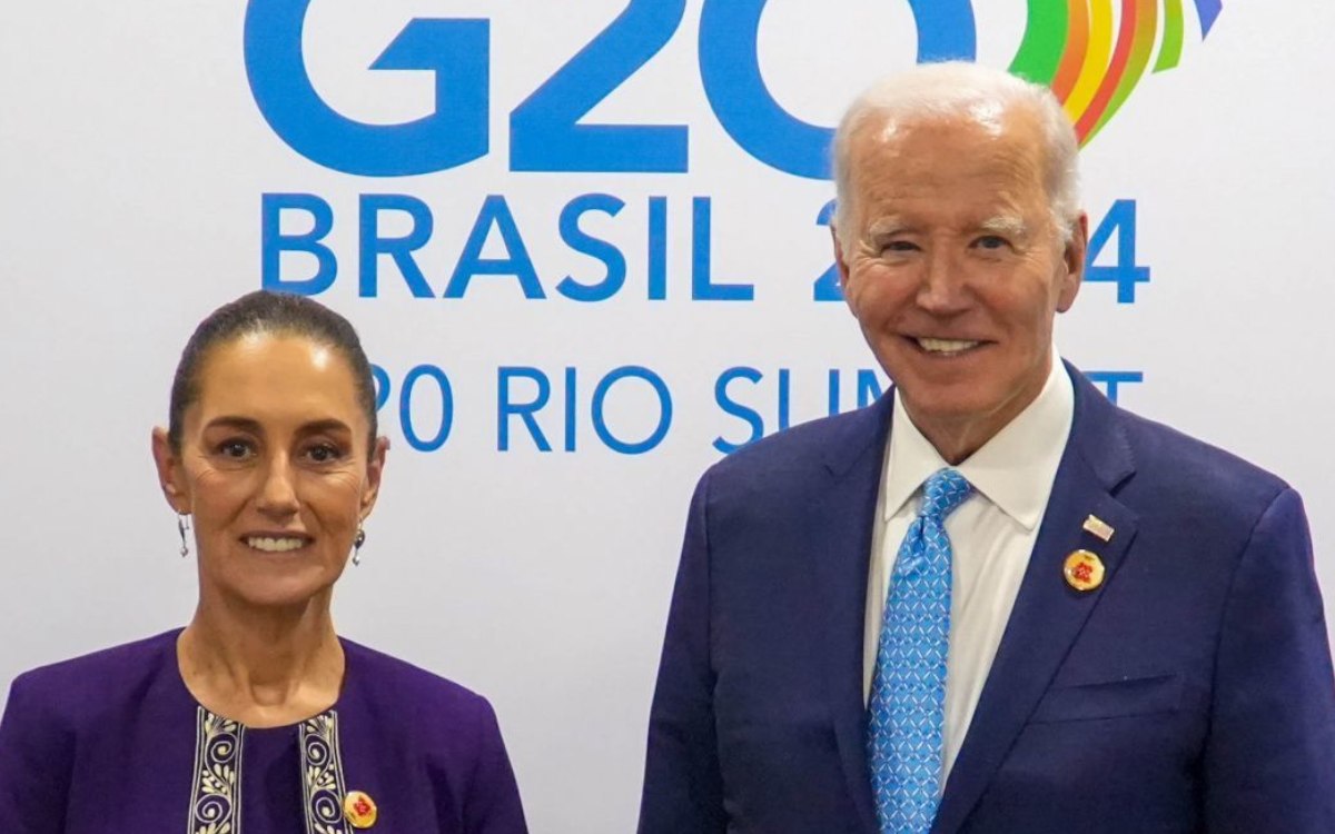 Claudia Sheinbaum y Joe Biden