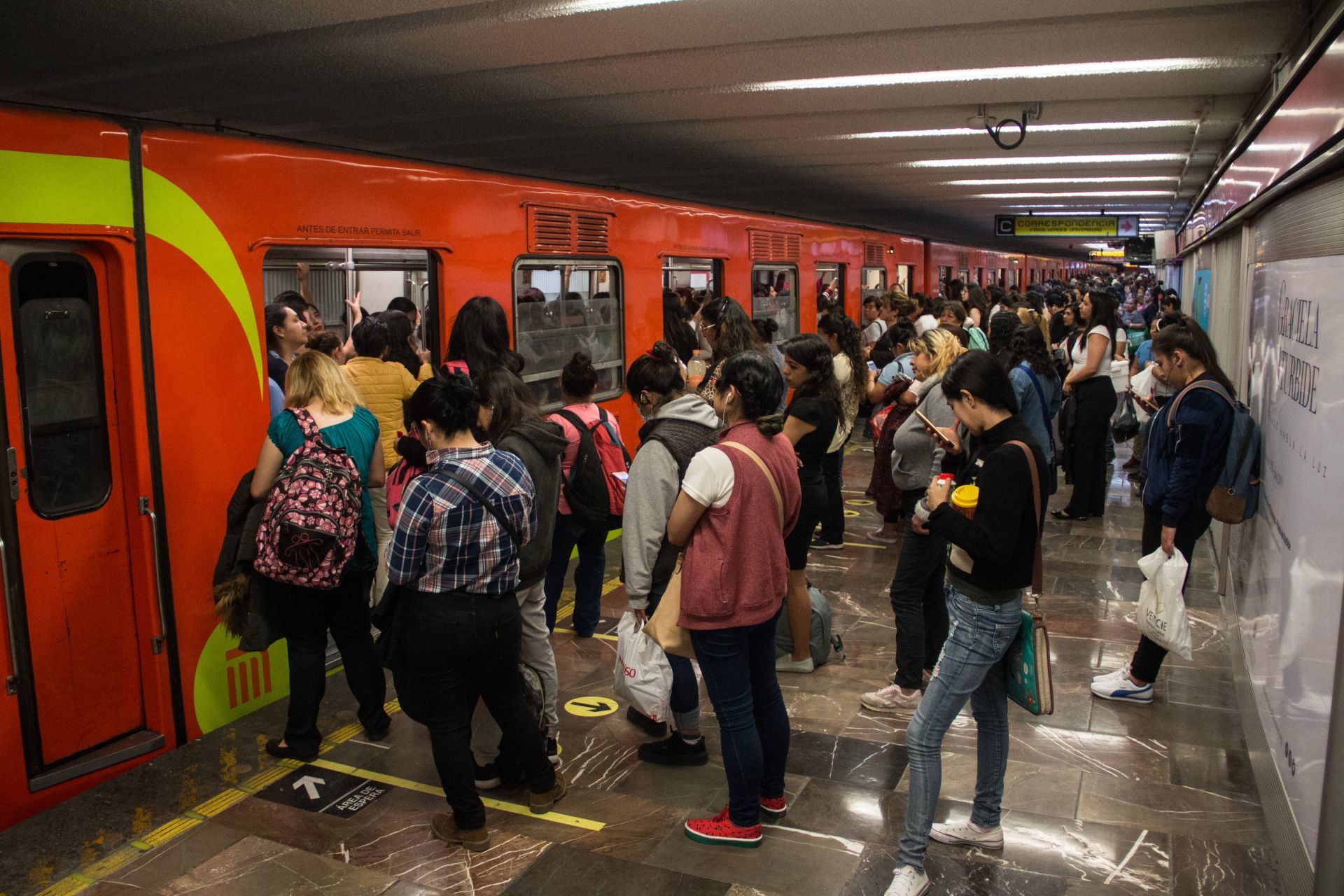 Vagón del metro.