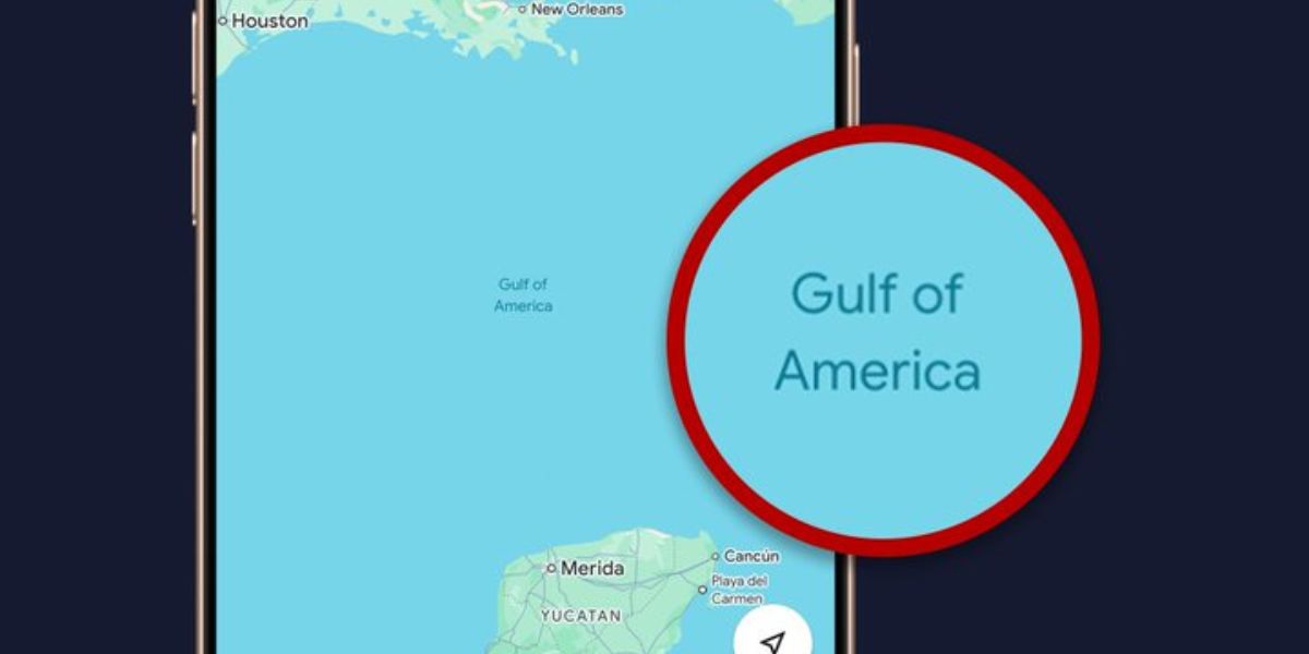 Google Maps cambia el nombre del Golfo de México a Golfo de América en EE.UU. tras una orden ejecutiva de Trump.