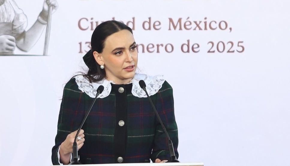 Altagracia Gómez durante la presentación del Plan México.