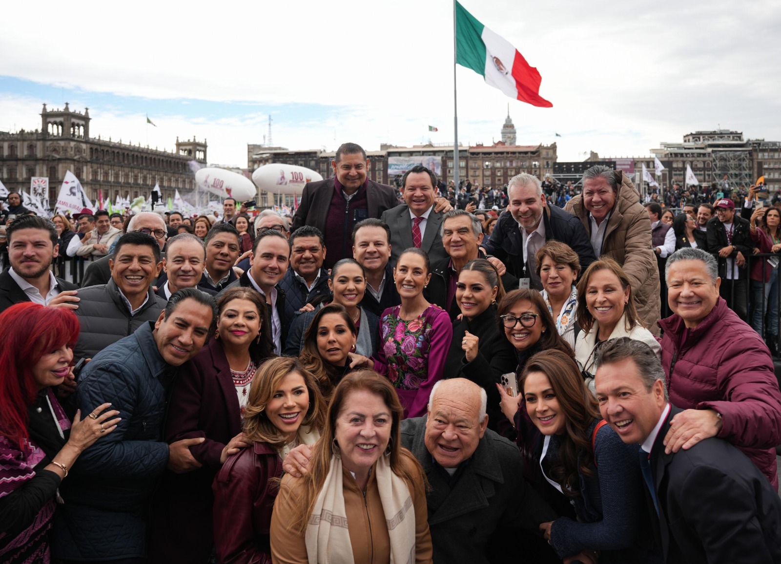 Los morenistas acudieron al informe de Sheinbaum