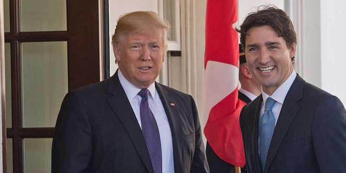 Trump y Trudeau en la Casa Blanca