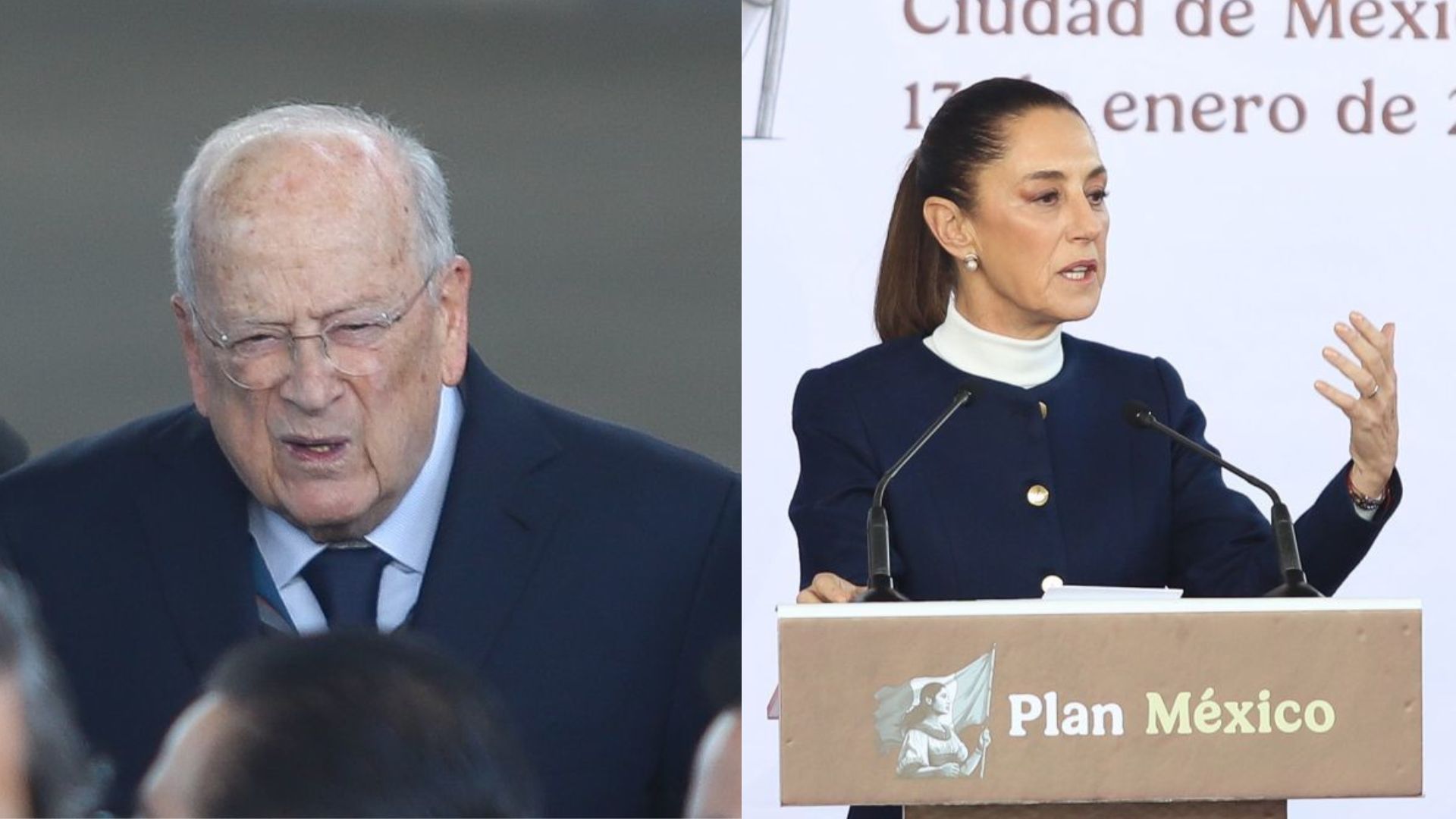 Claudio X González Laporte y Claudia Sheinbaum