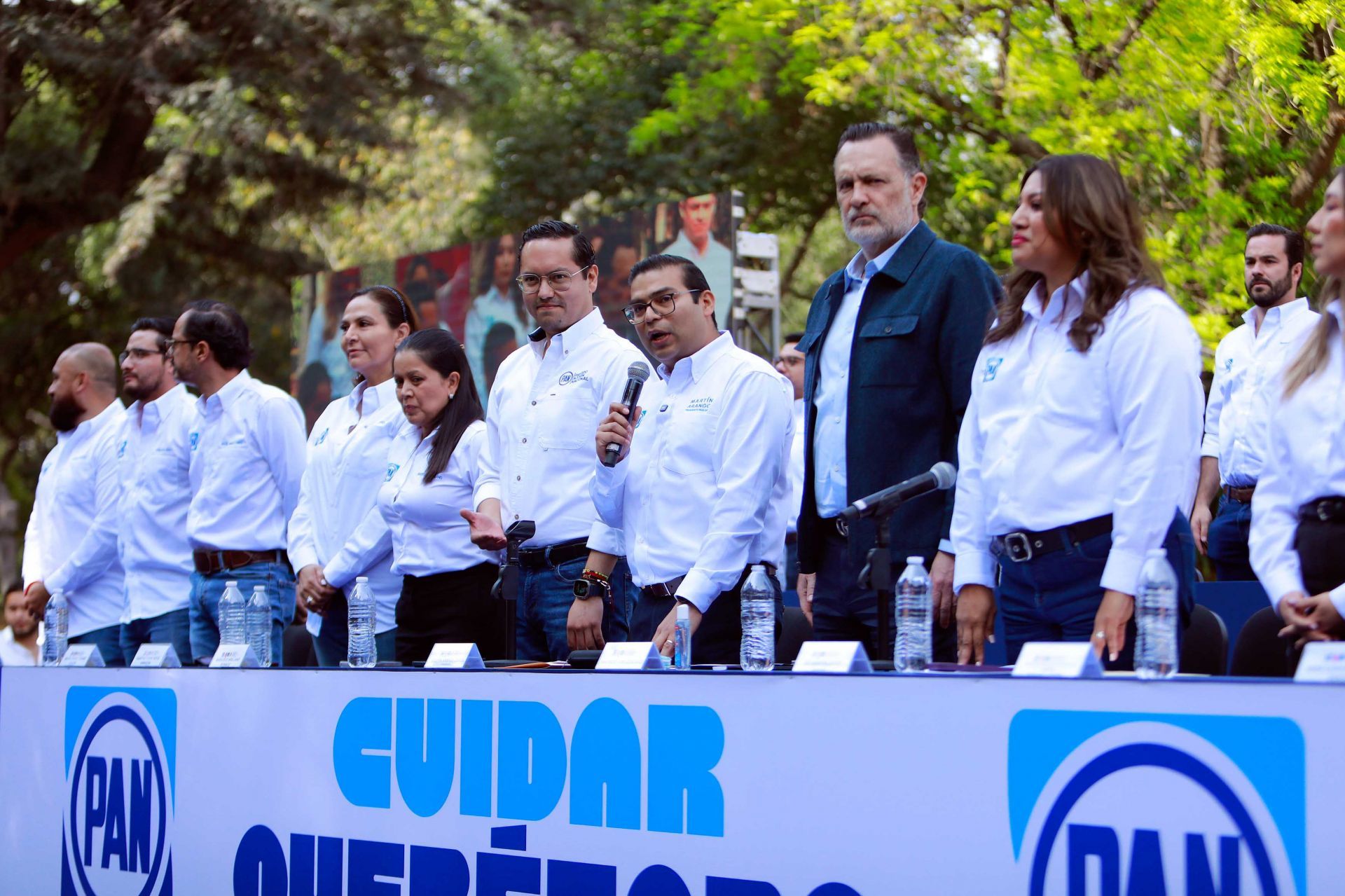 Miembros del PAN en evento en Querétaro.