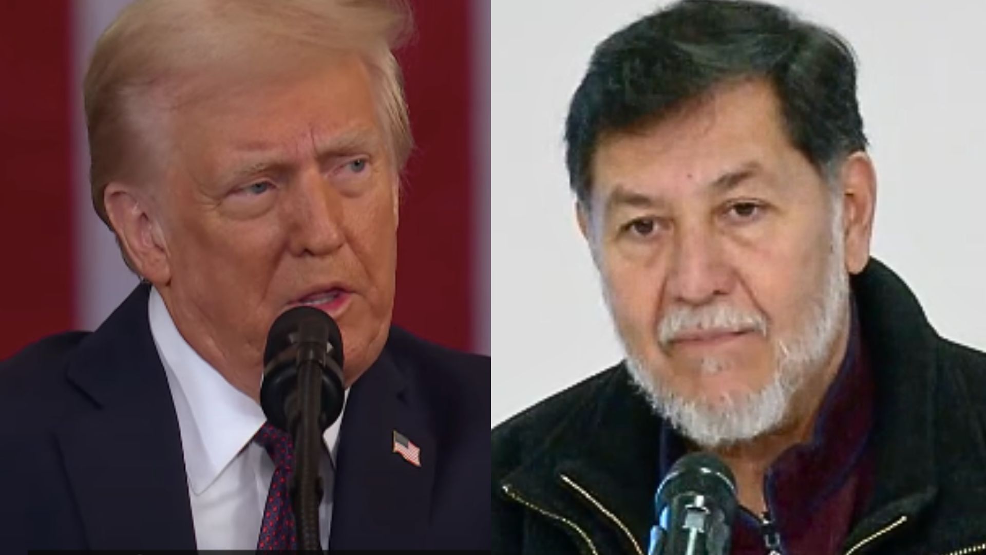 Gerardo Fernández Noroña y Donald Trump