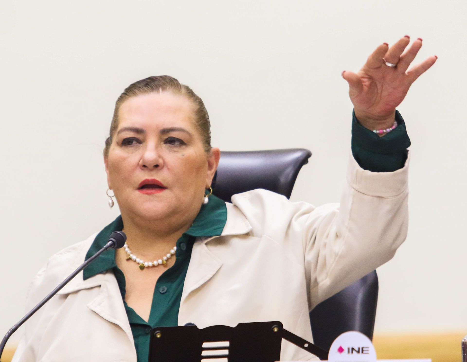 Guadalupe Taddei Zavala, presidenta del Instituto Nacional Electoral.