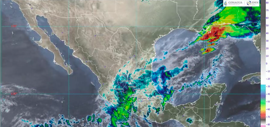 El frente frío 28 traerá lluvias fuertes en distintas zonas del país.