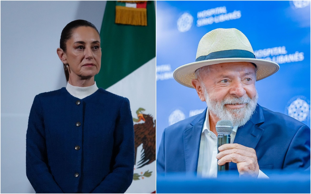 El presidente de Brasil conversó con la mandataria mexicana.