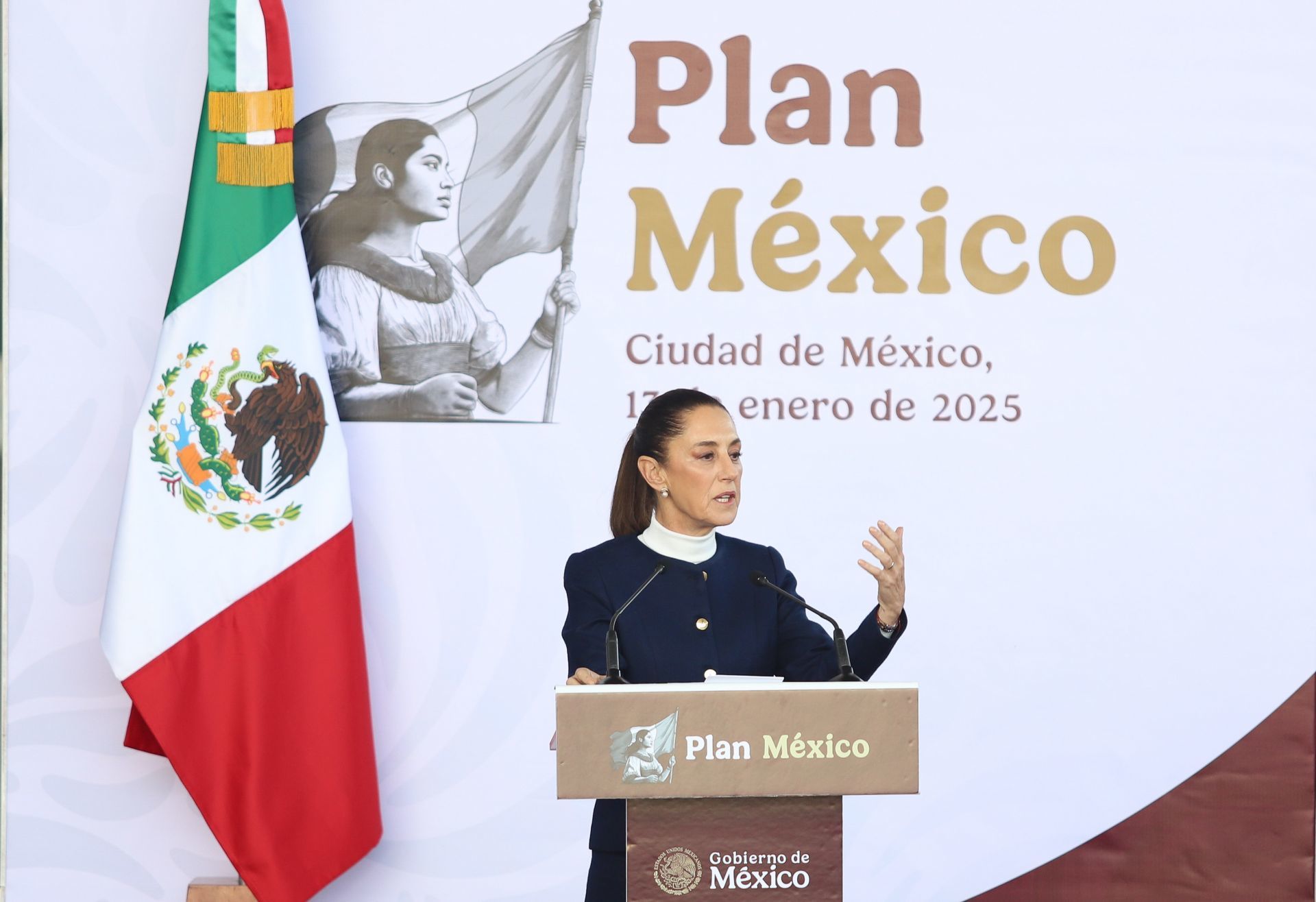 Sheinbaum presenta el Plan México.