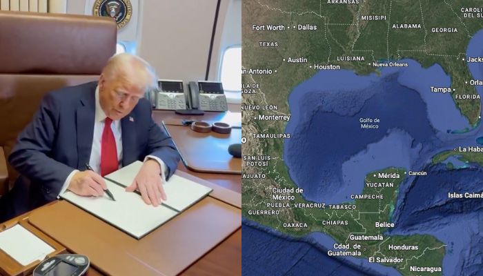 El presidente de EUA declaró el Día del Golfo de América.