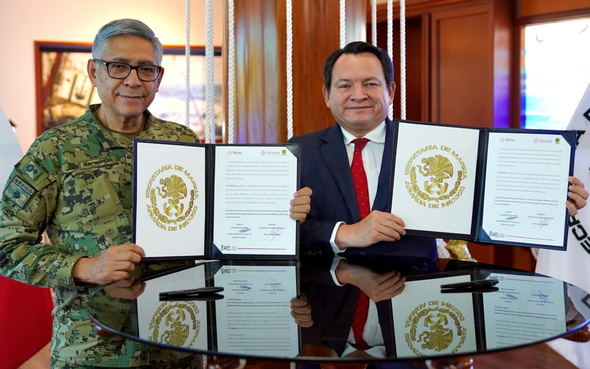 Gobierno de Yucatán y Semar firman acuerdo para fortalecer infraestructura  marítima