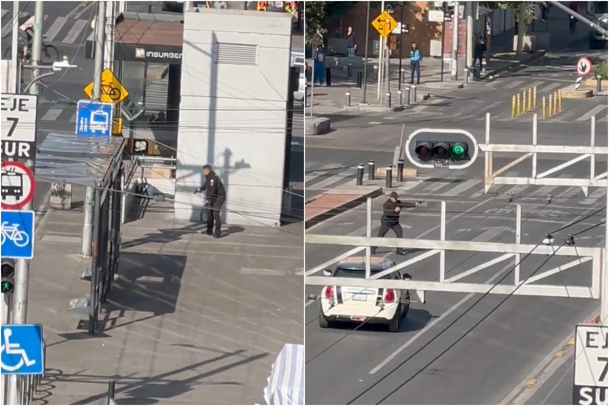 Esta mañana se registró una balacera en la zona de los Insurgentes.