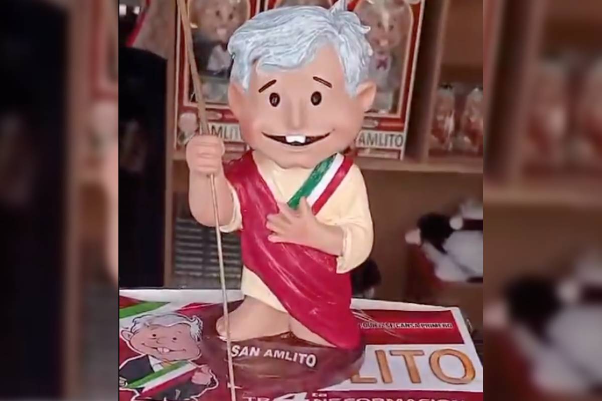 San Amlito, la figura milagrosa de López Obrador