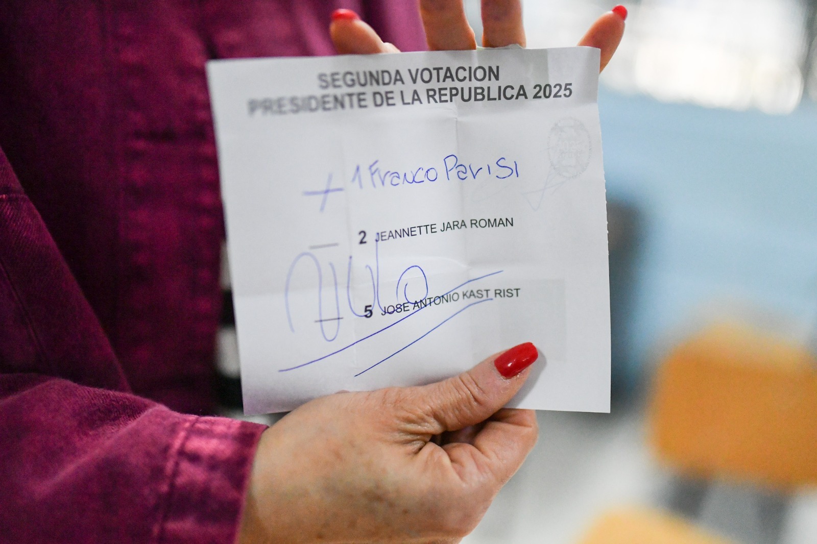 No supo anular y terminó votando por Kast