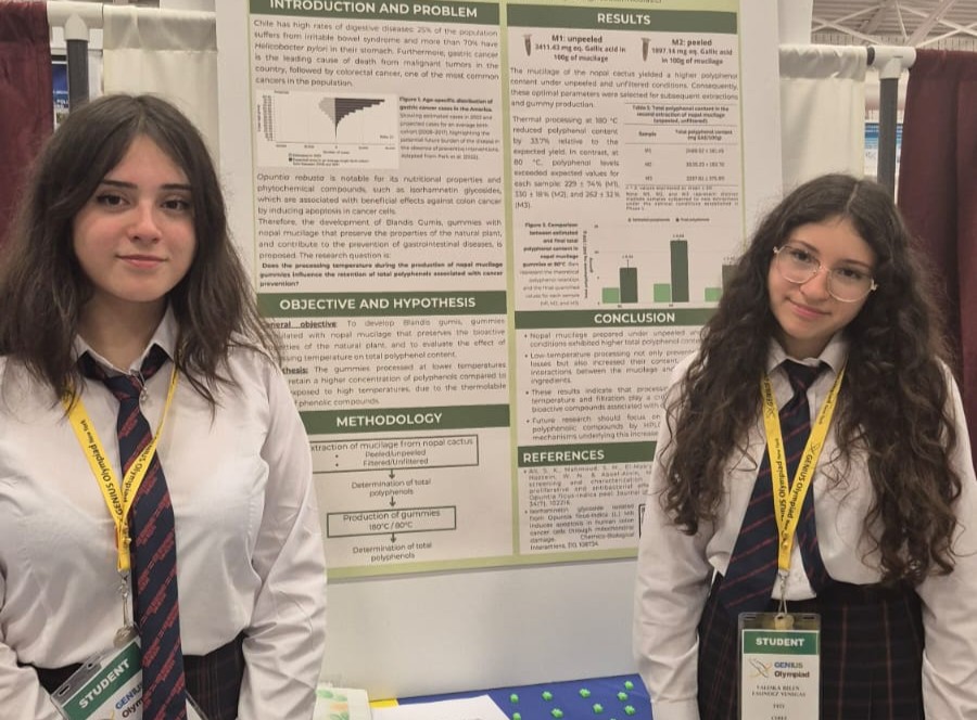 De Ñuble a Nueva York: alumnas chilenas competirán en mundial científico con gomitas anticancerígenas