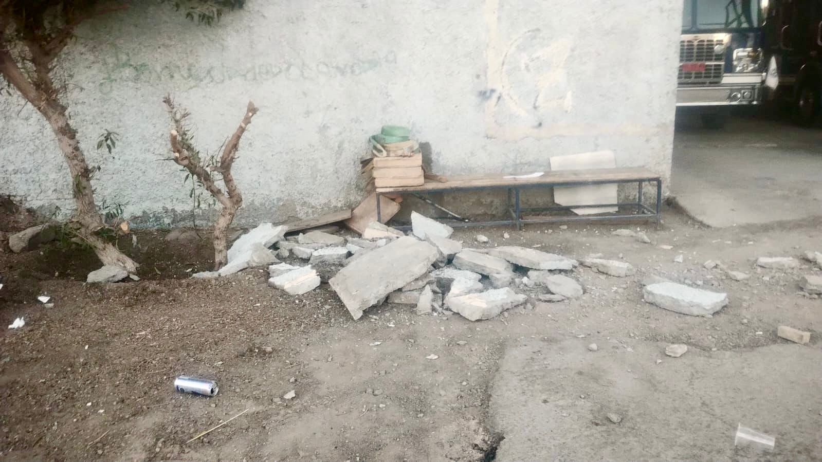 Daño cuartel de bombers de Calama