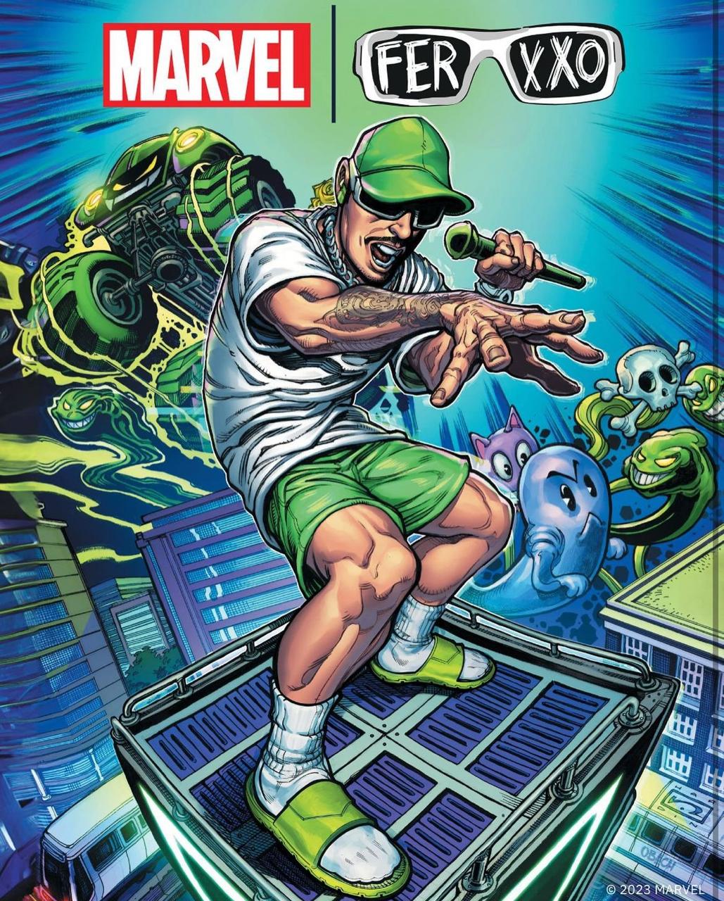 Ferxxo The Green Man': el nuevo cómic de Feid con Marvel