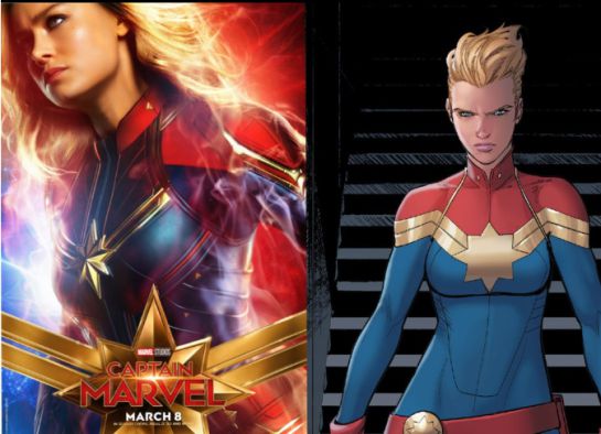 Capitana Marvel Las comparaciones más fuertes entre el cómic y la cinta de Capitana  Marvel : Las comparaciones más fuertes entre el cómic y la cinta de Capitana  Marvel