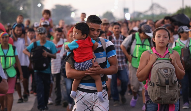 caminata migrantes. Qu hay detr s de la caravana de migrantes