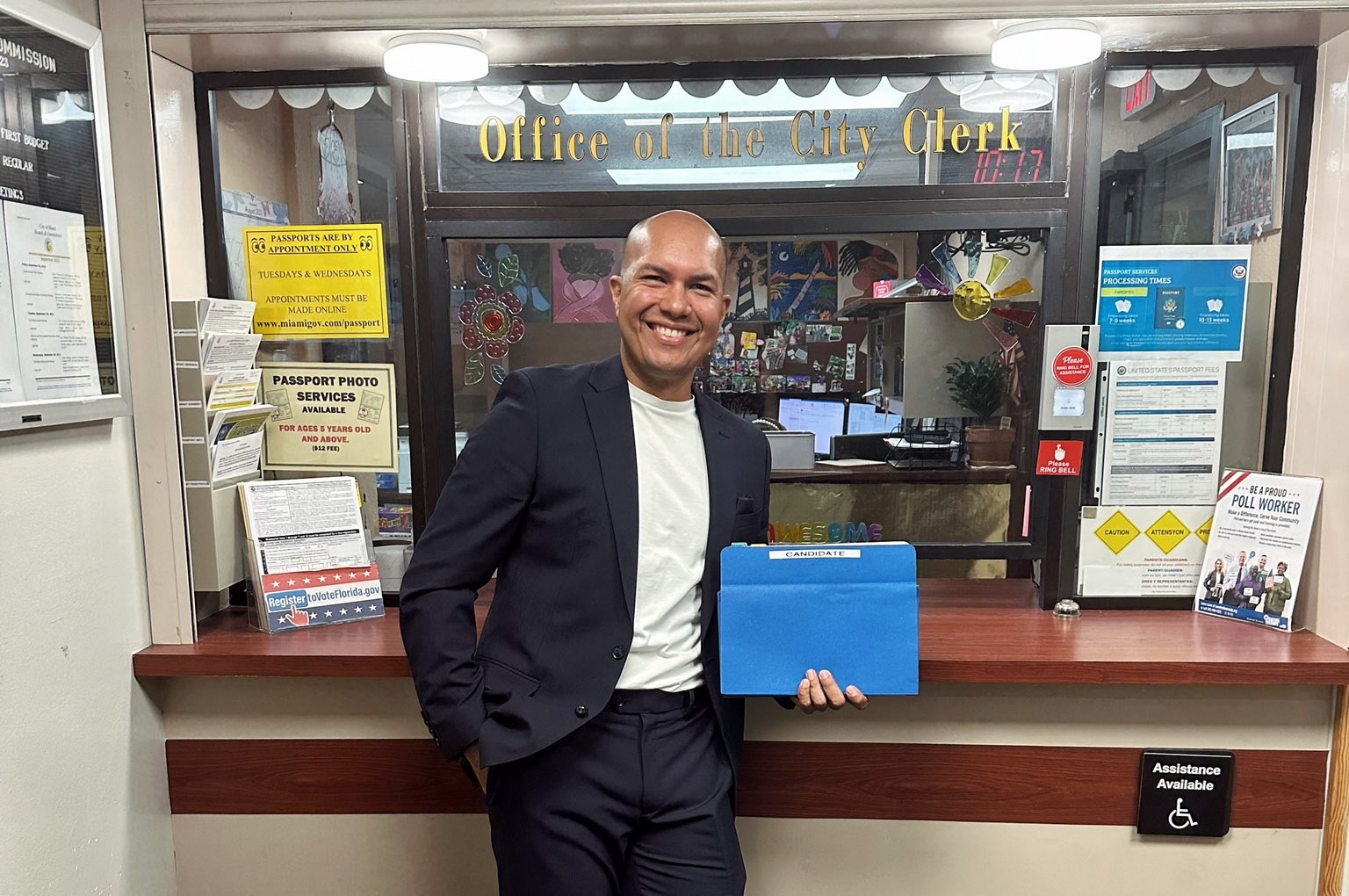 Marvin Tapia, el colombiano que quiere ser comisionado en Miami: ¿cuál es su historia?