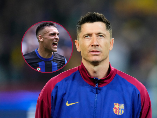 Robert Lewandowski y Lautaro Martínez esperan jugar el duelo Inter vs Barcelona en Champions League