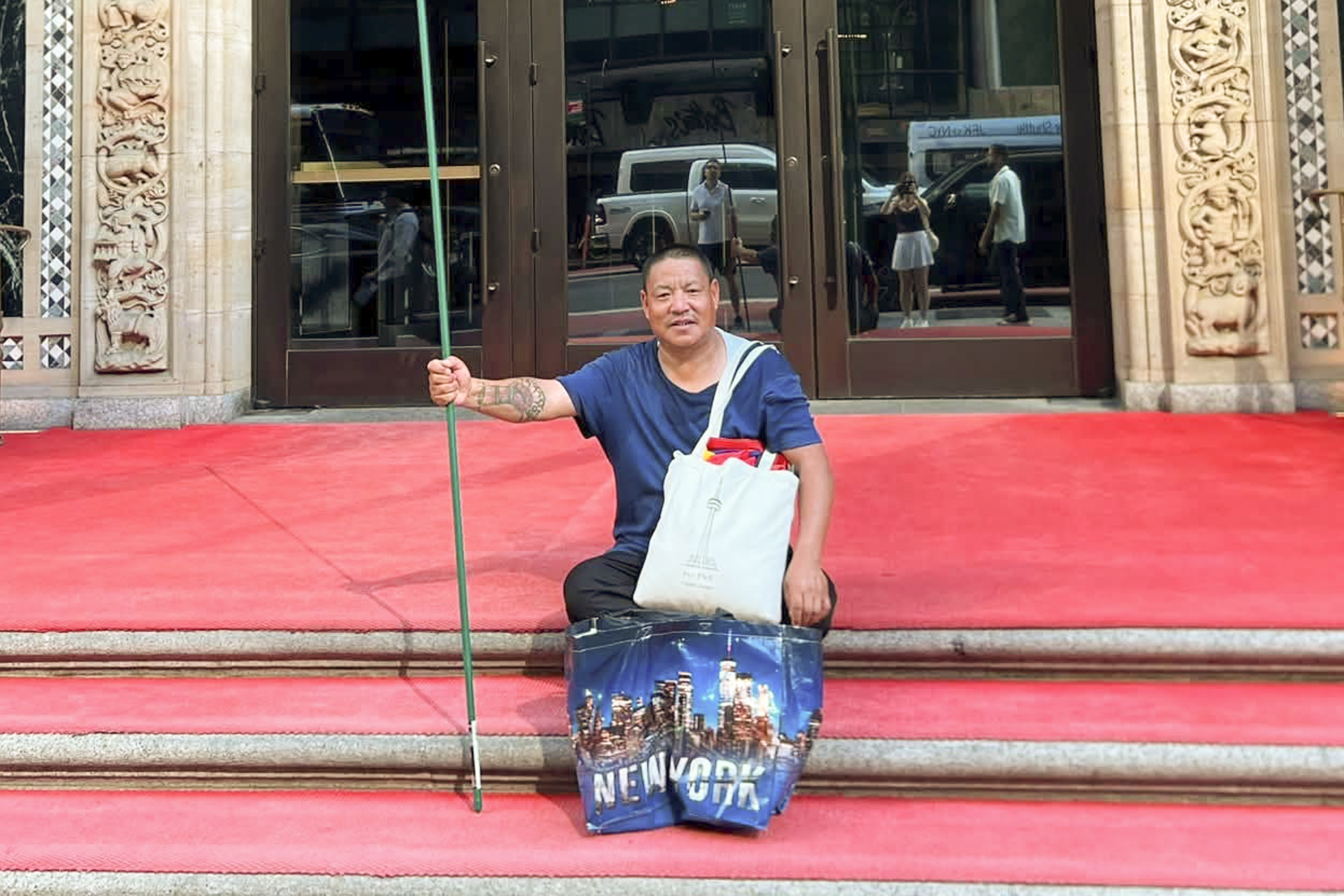 Lobga Rangzen poses for a photo in New York in this image posted to his Facebook page on July 2, 2026.