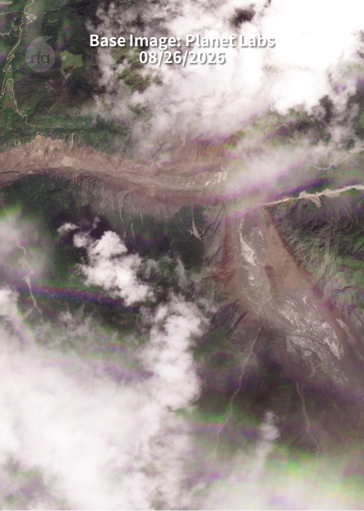 འཁོར་སྐར་ནས་པར་ལེན་བྱས་པའི་ཆུ་ལོག་བྱུང་རྗེས་ཀྱི་ས་ཁྲ། ༢༠༢༦།༨།༢༦