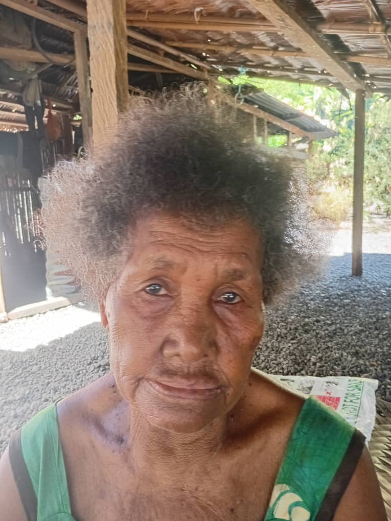 Cora Diala, a 77-year-old widow from Weraura village, Milne Bay province, Papua New Guinea, in a file photo.