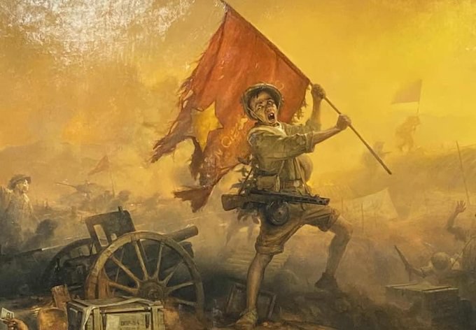 西島大介 The ART of Điện Biên Phủ Vietnam 1954 battle exhibit pulled over 'unsuitable' painting