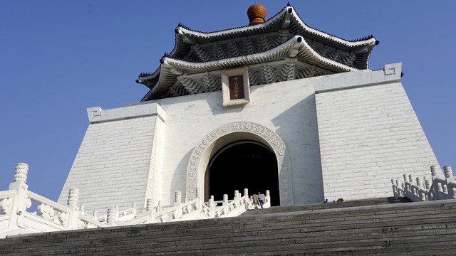 ★骨董　拓本　中国　台湾　蒋介石　落款印不明 President Chiang Kai-shek reviewing forces of the Northern
