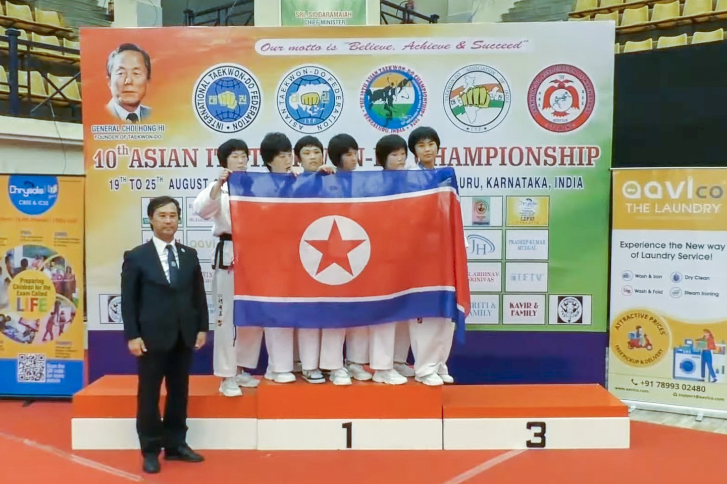 North Korea dominates the Asian taekwon-do championship. Notably absent:  South Korea – Radio Free Asia, image size:1440x960
