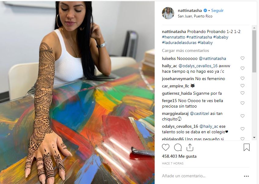 El súper tatuaje que se hizo Natti Natasha hizo estallar las redes
