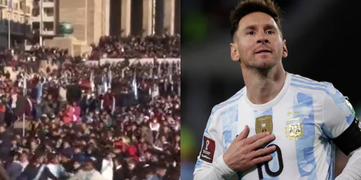 Cinco mil chicos le cantaron el feliz cumpleaños a Lionel Messi en el Monumento a la Bandera de Rosario