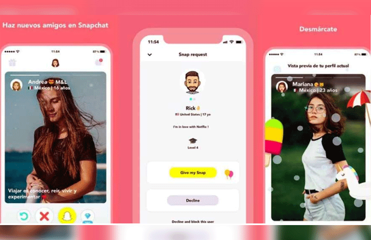 Hoop, el Tinder para Snapchat que causa furor entre los solteros