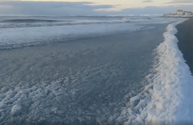 Tierra del Fuego: La temperatura llegó a -20º y se congeló hasta el mar