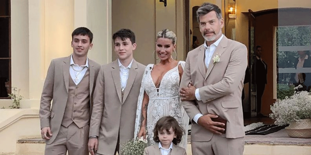 El look de los hijos de Florencia Peña en el casamiento de su madre: "Quieren mostrar esa unión"