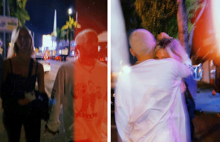 Ángel de Brito compartió imágenes de la pareja caminando por la calle