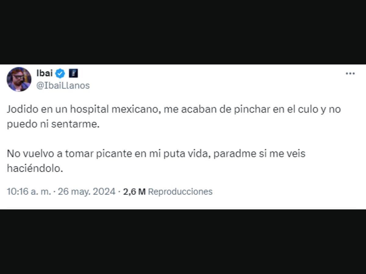 Internaron de urgencia a Ibai Llanos y un desesperado pedido desde el hospital  alarmó a Lionel Messi: “Si me ves” | Radio Mitre