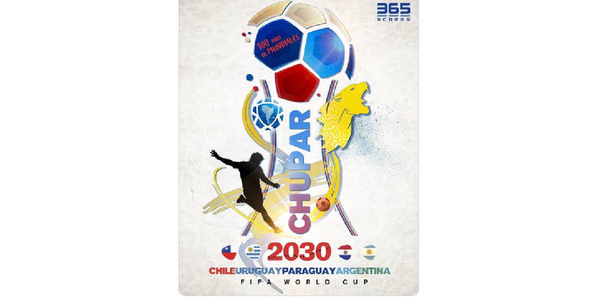 El desopilante nombre propuesto para el Mundial organizado por Argentina, Chile, Uruguay y Paraguay: “CHUPAR”